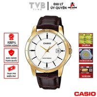 Đồng hồ nam dây da Casio chính hãng MTP-V004GL-7AUDF (41mm)