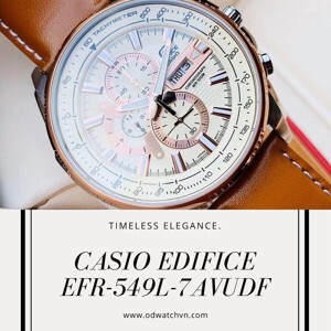 Đồng hồ nam dây da Casio Edifice EFR-549L