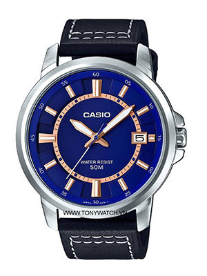 Đồng hồ nam dây da Casio MTP-E129L