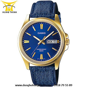 Đồng hồ nam dây da Casio Quartz MTP-E111GBL-2AVDF