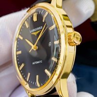 Đồng Hồ Nam Dây Da Chính Hãng Mặt Kính Lồi Kim Trôi Chống Xước Chống Nước Tốt 2024