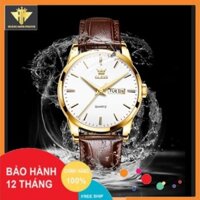 Đồng hồ nam dây da chính hãng Olevs 6898 chống nước,chống xước bảo hành 12 tháng