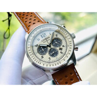 Đồng hồ nam dây da Citizen Choronograp Eco Drive CA4500 16X