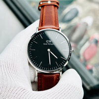 Đồng hồ Nam dây da Daniel Wellington Classic Sheffleld DW00100131 Black Size 40mm Bảo hành 5 năm