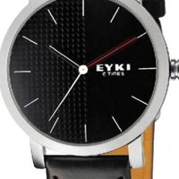 Đồng hồ nam dây da EYKI 84KN10 (Đen)
