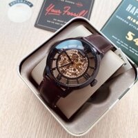 Đồng hồ nam dây da Fossil ME3098 Townsman Automatic Brown Skeleton