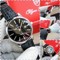 Đồng hồ nam dây da mặt kính saphia chính hãng Olym Pianus OP130-03 OP130-03MS-GL-D