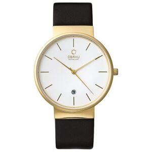 Đồng hồ nam dây da Obaku V153GDGWRB
