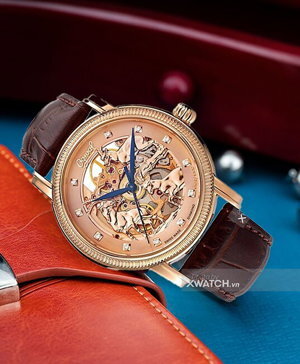 Đồng hồ nam dây da Ogival OG358.33AGR-GL