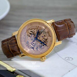 Đồng hồ nam dây da Ogival OG358.33AGR-GL