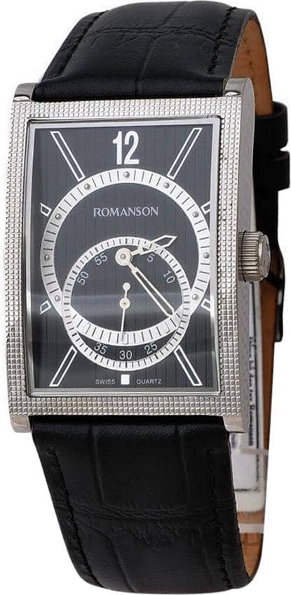 Đồng hồ nam dây da Romanson DL5146NMWBK