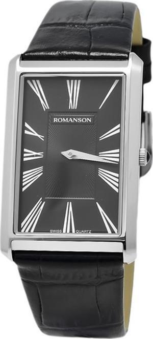 Đồng hồ nam dây da Romanson TL0390MWBK