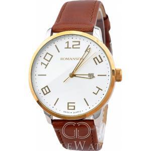 Đồng hồ nam dây da Romanson TL8250BMCWH