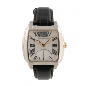 Đồng hồ nam dây da Romanson TL1273MCWH