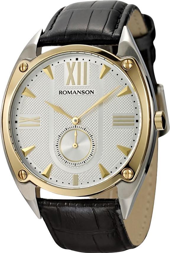 Đồng hồ nam dây da Romanson TL1272JMCWH