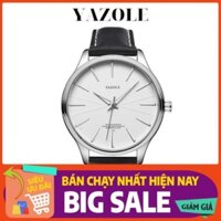 Đồng Hồ Nam Dây Da Sang Trọng YAZOLE Y512 Chính Hãng Kèm Hộp Đựng