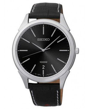 Đồng hồ nam dây da Seiko Quartz SGEG69P2/ SGEG74P2