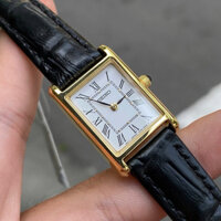 Đồng hồ nam dây da Seiko Quartz Tank SWR052