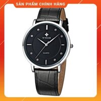 Đồng hồ nam dây da siêu mỏng WWOOR 8011