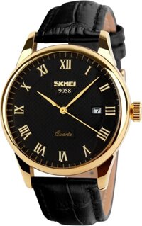 Đồng Hồ Nam Dây Da SKMEI 90KCN58 SKE9058-DDD01-01C Tặng Pin Nhật Và Móc Khóa Khôi Nguyên