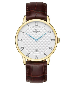 Đồng hồ nam dây da Sunrise SG1082.4602