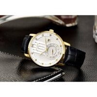 Đồng Hồ Nam Dây Da Sunrise Chính Hãng Mặt Kính Saphire Chống Trầy Thiết Kế 2 Kim Rưỡi Đầy Tinh Tế Sang Trọng