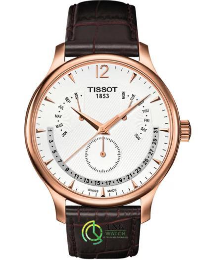 Đồng hồ nam Tissot T063.637.36.037.00 - dây da