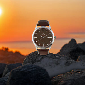 Đồng hồ nam dây da Titan 1584SL04