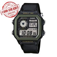 Đồng hồ nam dây dù chính hãng Anh Khuê Casio AE-1200WHB-1BVDF