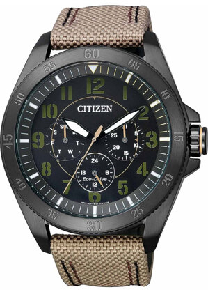 Đồng Hồ Nam Dây Dù CITIZEN BU2035-05E (44mm) - Nâu