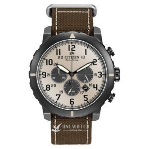 Đồng Hồ Nam Dây Dù CITIZEN CA4095-04H (45mm) - Nâu Đen