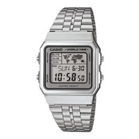 Đồng hồ nam dây kim loại CASIO A500WA-7DF chính hãng bill Hàn