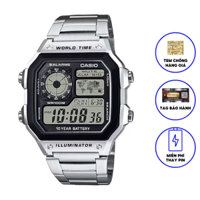 Đồng Hồ Nam Dây Kim Loại Casio Chính Hãng AE-1200WHD-1AV