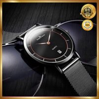 ĐỒNG HỒ NAM DÂY LƯỚI CAO CẤP THƯƠNG HIỆU KEEPNTOUCH (TẶNG KÈM HỘP , PIN DỰ PHÒNG VÀ PHỤ KIỆN THÂU DÂY)