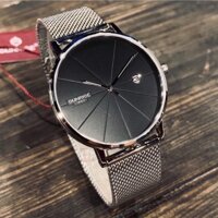 Đồng Hồ Nam Dây Lưới Chính Hãng Sunrise toàn bộ kính saphire chống trầy