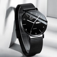 Đồng hồ nam dây lưới chính hãng CARIENT không gỉ chức năng lịch dạ quang chống nước thời trang đơn giản 40mm V688