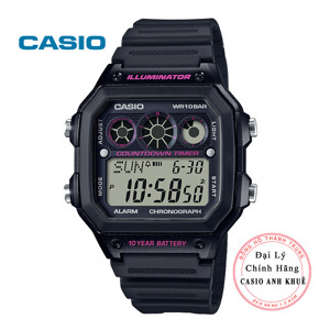 Đồng hồ nam dây nhựa Casio AE-1300WH-1A2