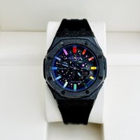 Đồng hồ nam dây nhựa Casio G Shock GA 2100 Custom Royal Oak Black Galaxy