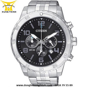 Đồng hồ nam dây thép không gỉ Citizen Quartz AN8130