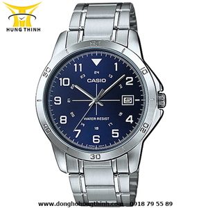 Đồng hồ nam dây thép không gỉ Casio Quartz MTP-V008D - màu 7BUDF/ 2BUDF