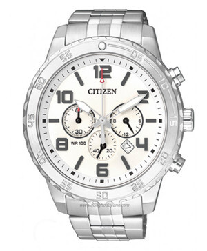 Đồng hồ nam dây thép không gỉ Citizen Quartz AN8130