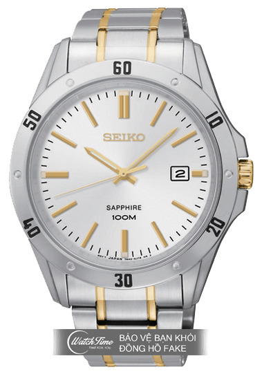 Đồng hồ nam dây thép không gỉ Seiko Quartz SGEG57P1