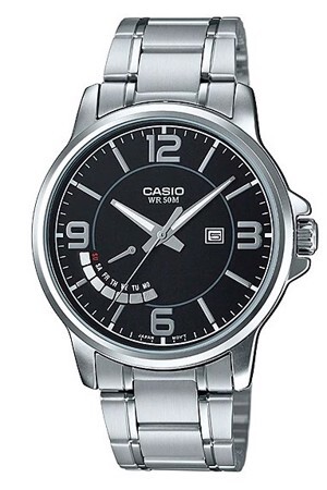 Đồng hồ nam dây thép không gỉ Casio - MTP-E124D