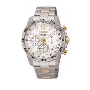 Đồng hồ nam dây thép không gỉ Seiko Quartz SSB127P1