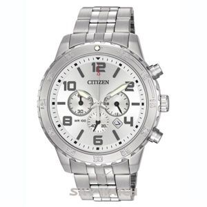 Đồng hồ nam dây thép không gỉ Citizen Quartz AN8130