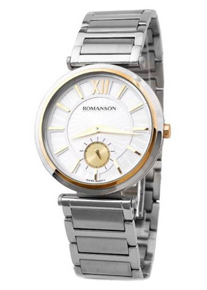 Đồng hồ nam dây thép không gỉ Romanson TM3238JMCWH