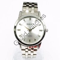 ■Đông hồ nam dây thép không gỉ trắng Halei H001 -Gozid.watches