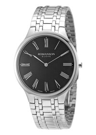 Đồng Hồ Nam Dây Thép Không Gỉ 316L Romanson EM4252MWBK 36 mm - Đen