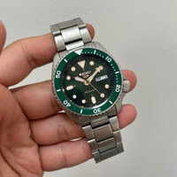 Đồng hồ nam dây thép Seiko 5 Sport Automatic Green SRPD63K1