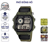 Đồng hồ nam dây vải Casio Anh Khuê AE-1200WHB-3BVDF